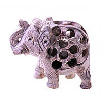 Фигурка декоративная резная из мыльного камня Слон