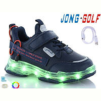 Детские кроссовки Jong Golf р 33-34 (код 10158-00) светящиеся Led-кроссовки с зарядкой от USB.