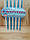 Коктейльні трубочки з гофрою (10 шт/уп.) "Малышарики" М'ятний - малотиражне видання, фото 3