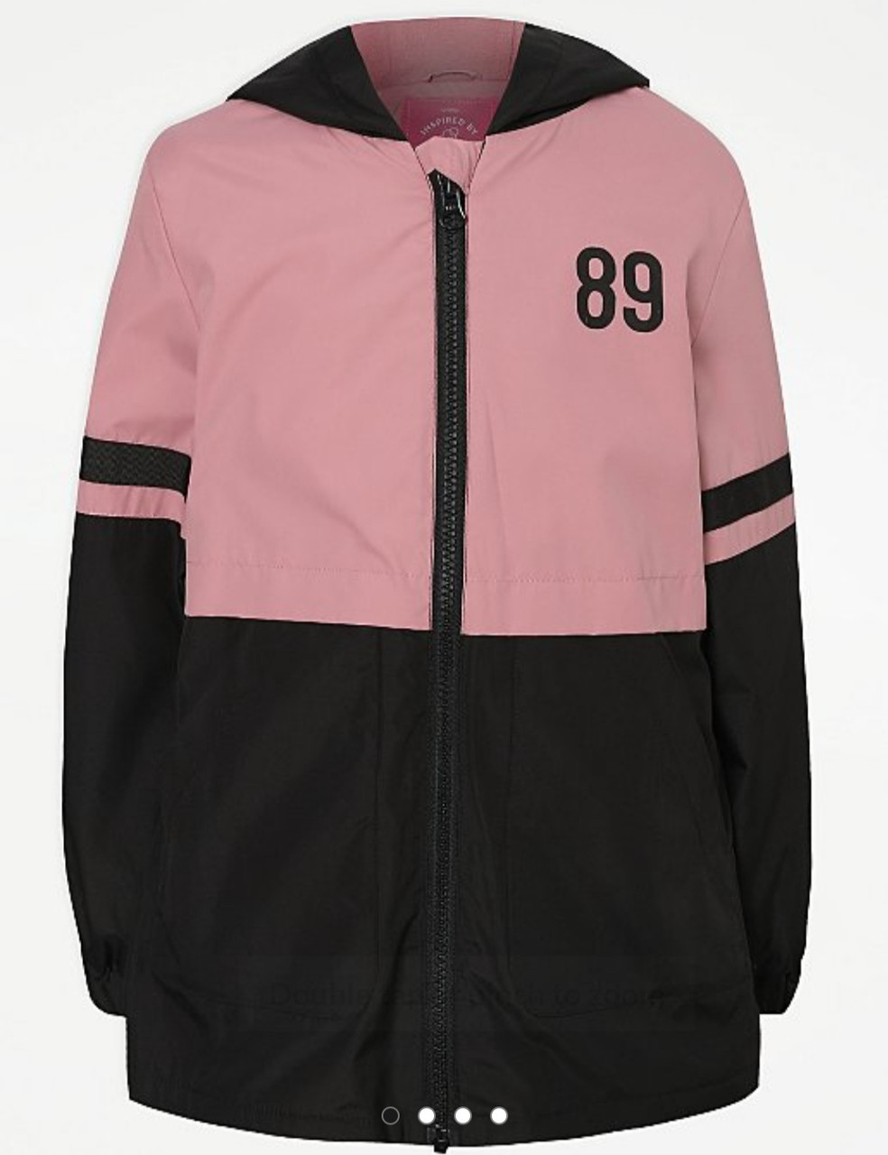 Куртка-вітровка рожева Напис 89 George (Англія) р. 122/128см