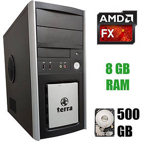 Комп'ютер Terra Tower/AMD FX-4100 (4 ядра по 3.6-3.8 GHz)/8 GB DDR3/5 GB HDD/БЖ 350W, фото 1