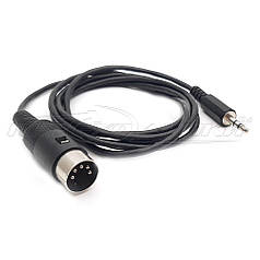 Кабель 5 pin DIN to jack 3.5 mm, у екрані, 1.3 м
