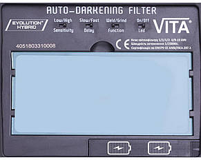 Зварювальна маска VITA Evolution Hybrid з LED-підсвіткою, фото 4