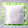 Подушка атласна з кольоровим рюшем 35*35, фото 2