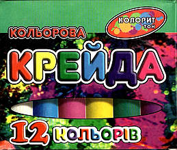 Крейда кольоровий TIKI 51503 круглий 12кол.