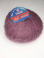 Італійська пряжа для в'язання Кід Мохер Ярна Італия 25 грам, 250 м Мохер 70 % Нейлон 30 фрез пастельний