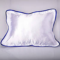 Подушка 35*35 із кольоровою облямівкою 35*45 синя