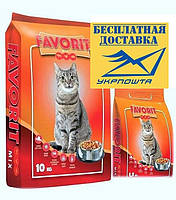 Преміум корм для кішок Фаворит Мікс Польща 11,5 кг (2 упаковки 10кг+1,5 ...