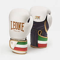 Боксерские перчатки Leone Italy 47 Boxing Gloves 10 oz Бело-Золотые Италия