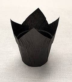 Форма для випічки "Тюльпан чорний з бортиком 5 *8 см