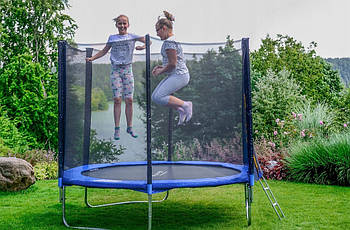 Батут стрибковий KIDS JUMP 312 см + сітка і драбинка
