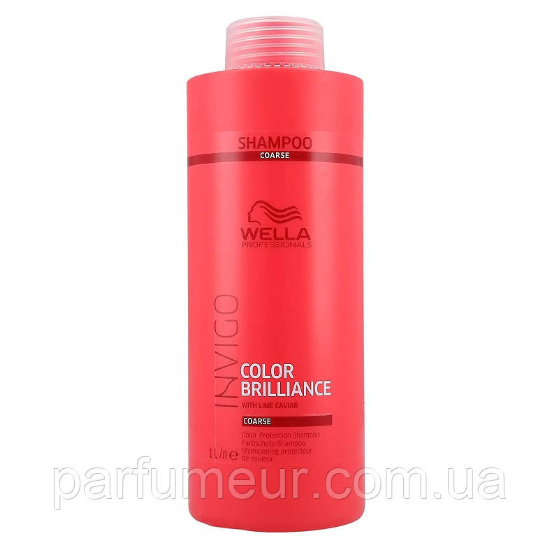 Wella Color Brilliance Coarse Shampoo Шампунь для фарбованого жорсткого волосся 1000 мл, фото 1