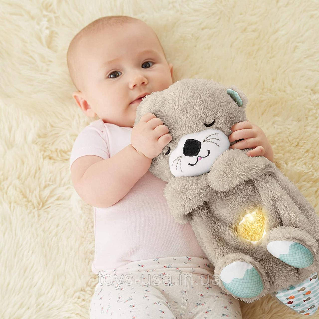 Нічник Fisher Price Фішер прайс Казкові сни видра дихає Soothe Snuggle Otter