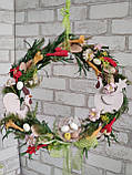 Великодній вінок з сімейкою, Д 35-38 см, фото 2