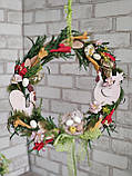 Великодній вінок з сімейкою, Д 35-38 см, фото 7