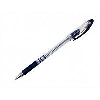 Ручка масляна Hiper Max Writer 2500м 0,7мм синя корпус прозорий