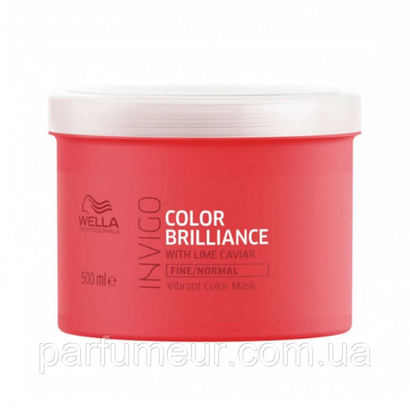 Wella Color Brilliance Fine Mask Маска для фарбованого нормального волосся 500 мл, фото 1