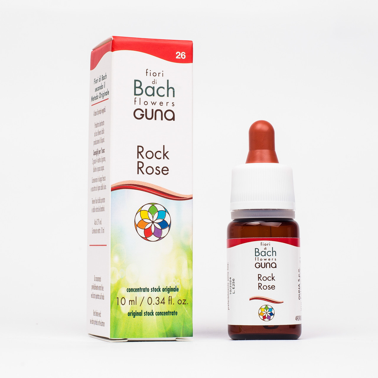 Краплі Баха №26 Rock Rose (Солнцесвет, Рок Троянда). GUNA. Краплі, 10 мл. При жаху, паніки і страху. Кошмари