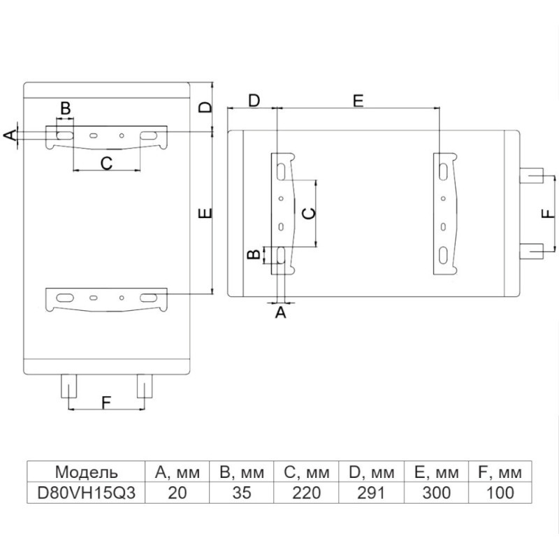 Водонагреватель универсальный 80 л Thermo Alliance 1,5 кВт D80VH15Q3 - фото 4 - id-p1348779367