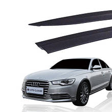 Дефлектори вікон (вітровики) Audi A6 (C7) 2011-2018 6 шт. (Autoclover/Корея) D739