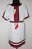 Вишита сукня для дівчинки Veronika Яринка біле полотно 116