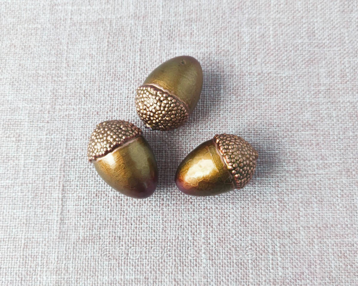 Жолудь декоративний світло-коричневий. 5*3 см. 1 шт, фото 1