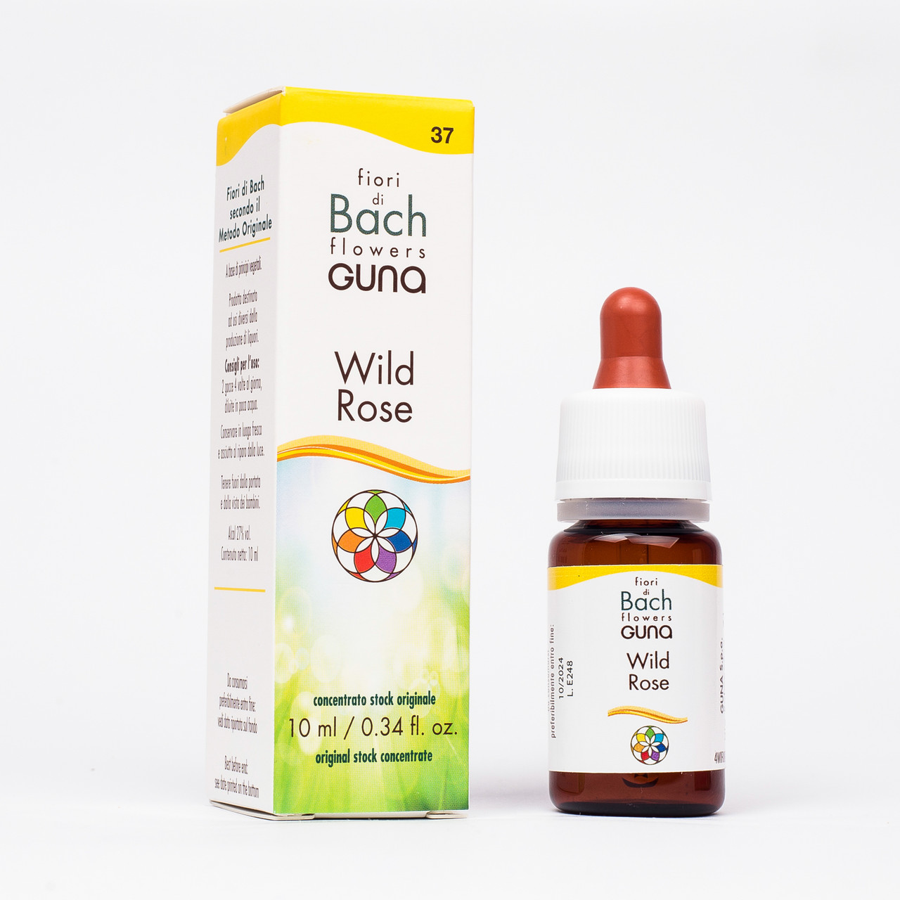 Краплі Баха №37 Wild Rose (Дика Троянда, Шипшина). GUNA. Краплі, 10 мл. При млявості, апатії, покірності