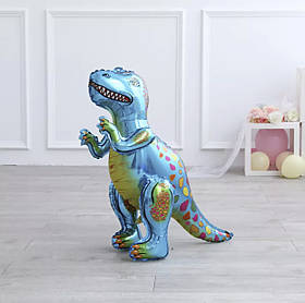 Фольгована куля 3D Динозаврик Синій.Розмір 53*64 см.