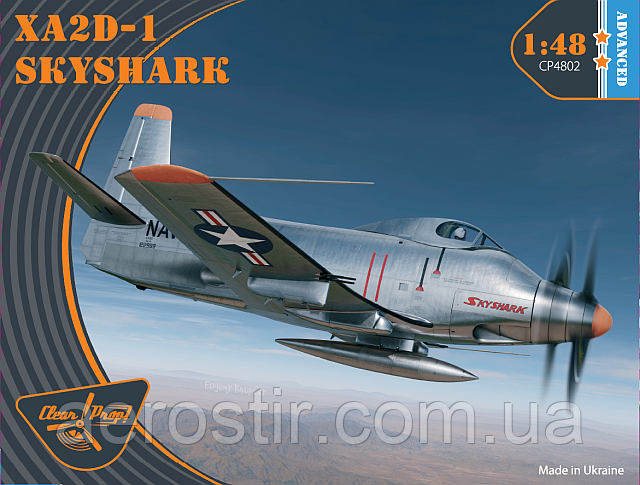 XA2D-1 Skyshark (early version) 1/48 Clear Prop 4802, фото 1