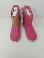 Угги с лентами UGG Australia K Bailey Bow II Kids Boot Pink Azalea/Icelandic Blue, Size 4, размер 34