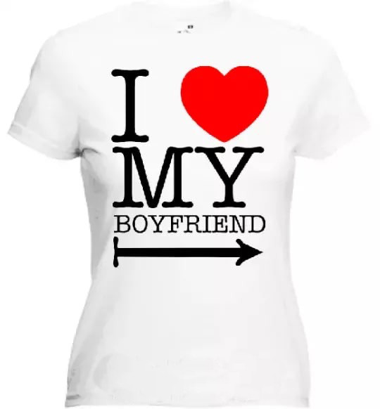 Футболка "I love my boyfriend"
