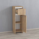 Пенал міні-шафа з ящиком в ванну G00117 Дуб Сонома, фото 2