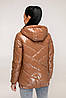 Якісна весняна лакова жіноча куртка, фото 2