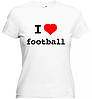 Футболка "I love football" (чоловіча/жіноча), фото 3