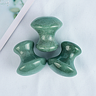 Скребок гуаша грибок Jade Roller Рожевий кварц, фото 5