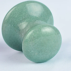 Скребок гуаша грибок Jade Roller Рожевий кварц, фото 6