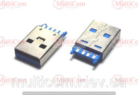 01-08-017. Штекер USB 3.0 тип A, монтажний