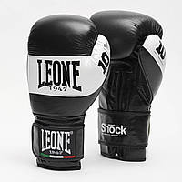 Боксерские перчатки Leone (Леоне) 1947 SHOCK 10 oz Черные Италия
