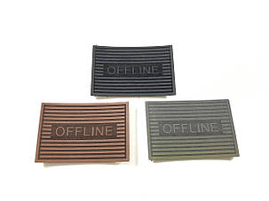 Нашивка OFFLINE 60х40 мм різні кольори, фото 1