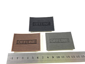 Нашивка OFFLINE 60х40 мм різні кольори, фото 2