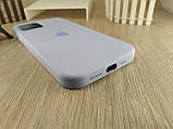 Оригінальний силіконовий чохол Silicone Case для Iphone 12/12 Pro фіалковий, чохол із мікрофіброю айфон 12, фото 3