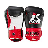 Боксерские перчатки Боксерские перчатки (КИНГ) King Pro Boxing Gloves KPB-BG1 10 oz Черные Таиланд