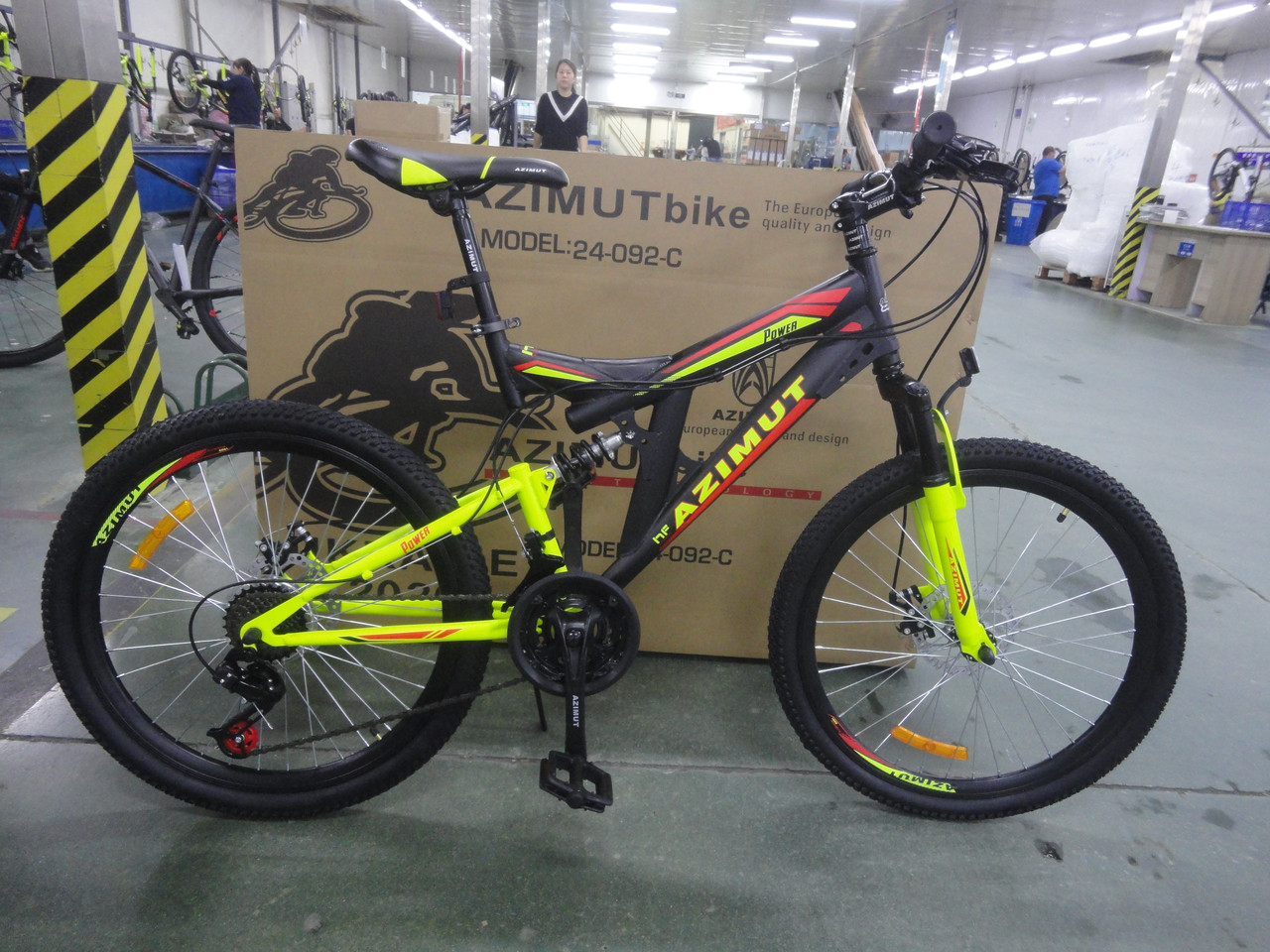 Гірський велосипед 26 дюймів Azimut Power SHIMANO жовтий рама19.5" - фото 1 - id-p934041249