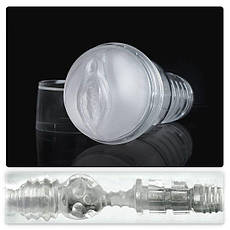 Мастурбатор-вагіна Fleshlight Ice Lady Crystal, напівпрозорий матеріал і корпус, Київ