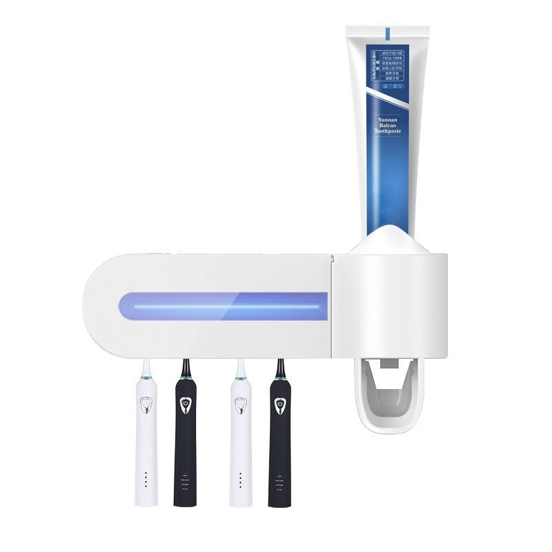 Диспенсер для зубної пасти та щітки автоматичний Toothbrush sterilizer W-020 , УФ-стерилізатор, фото 1