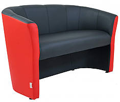 Диван Richman Бум Подвійний 650 x 1300 x 800H см Флай 2230/2210 Червоний + Чорний