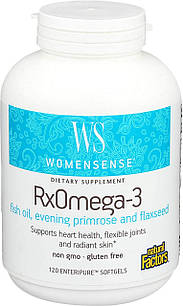 Омега-3 для жінок Natural Factors WomenSense RxOmega-3 120 гелевих капсул