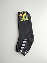 Шкарпетки чоловічі теплі зимові махрові темно-сірі спорт розмір 40-44