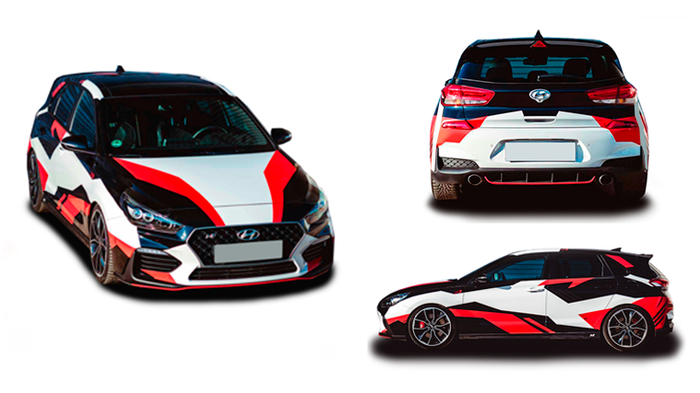 Купить Камуфляж на авто 3D TUNING STUDIO Геометрический Хэтчбек ...