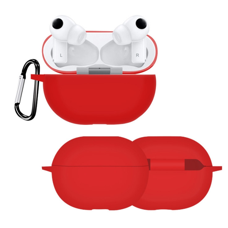 Силіконовий чохол для Huawei Freebuds Pro | чохол + карабін | червоний
